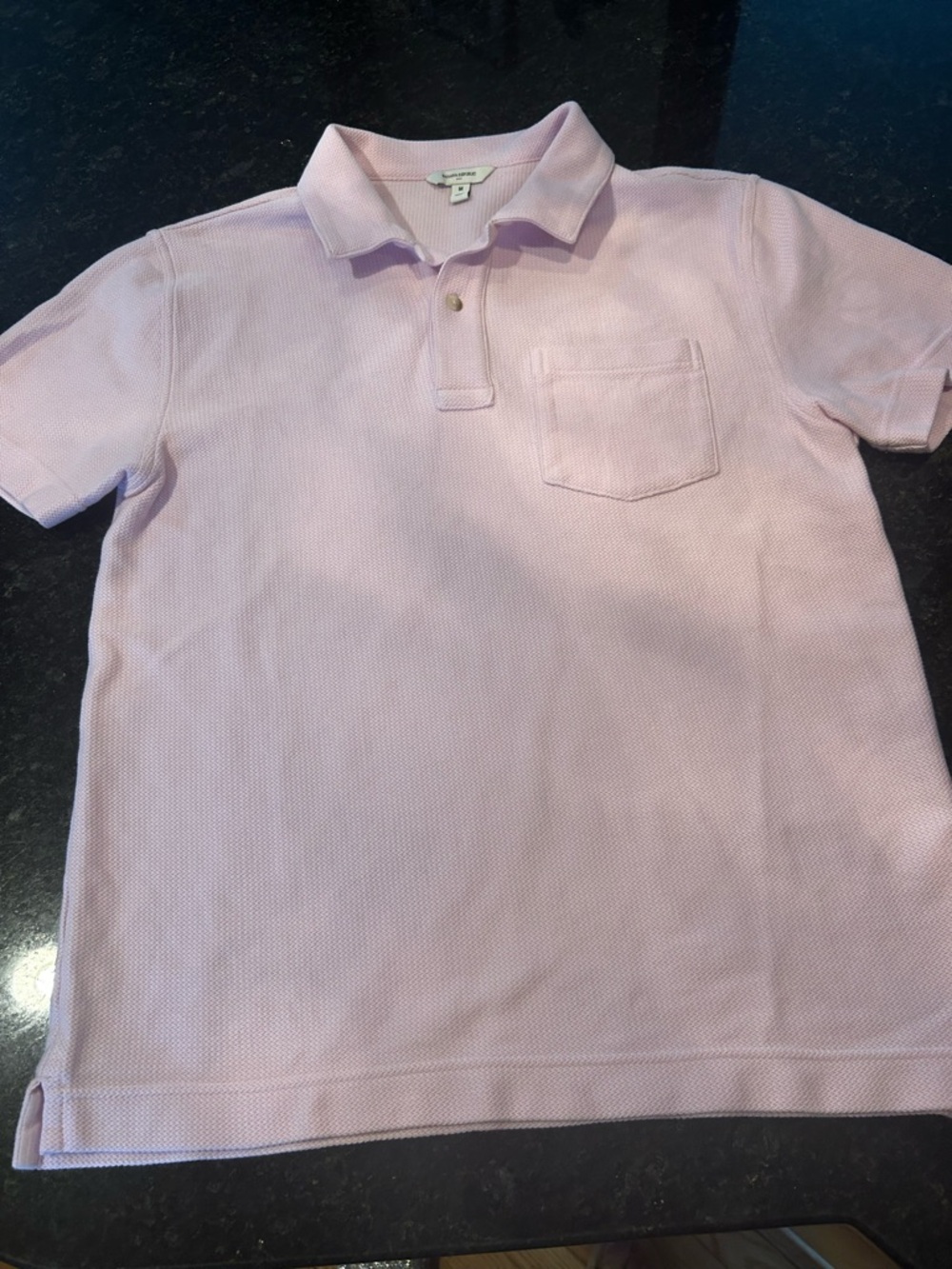 Banana Republic Light Pink Polo with Chest Pocket